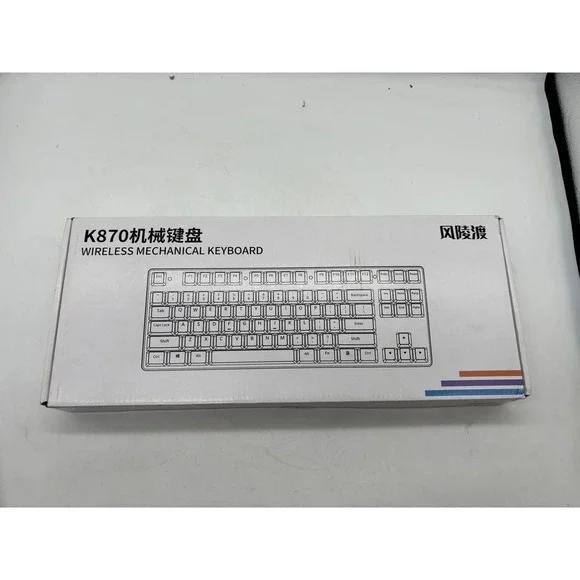 K870 Mechanical Keyboard Wireless Black Full Size USB Wired Gaming Office - Picture 3 of 6